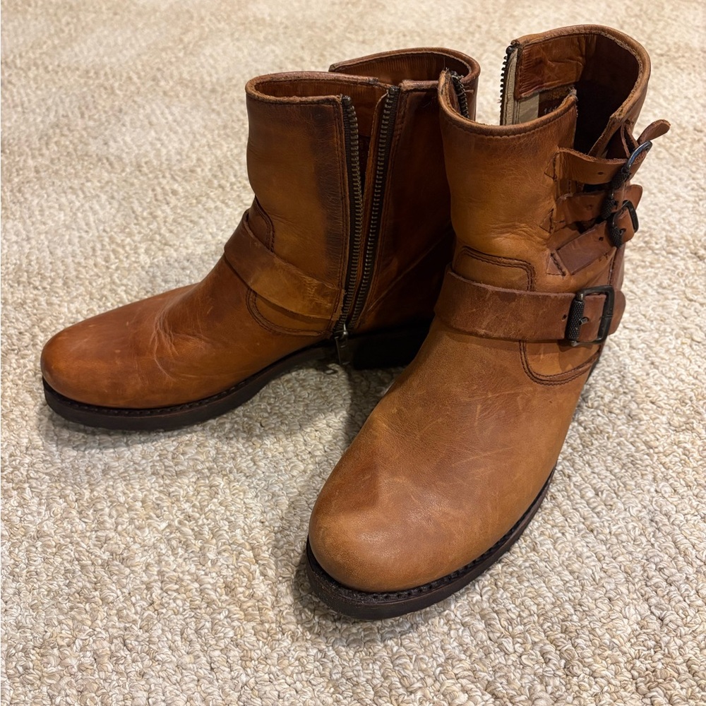 Frye Brown Ankle Boots